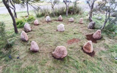 Kamienny krąg w Shelter Saga na Islandii